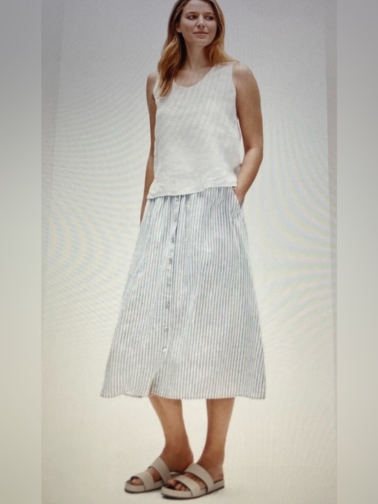 Eileen Fisher Dresses & Skirts - NWT  Eileen Fisher Button-Front, Full-Length Skirt